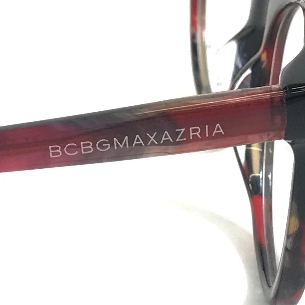 BCBGMAXAZRIA Eyeglasses Frames SERISSA BLACK WINE MULTI Cat Eye 53-17-140